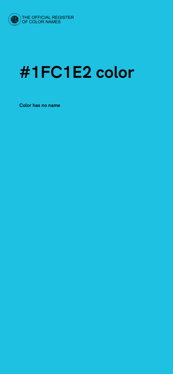 #1FC1E2 color image