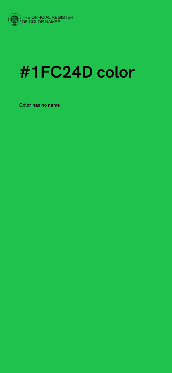 #1FC24D color image