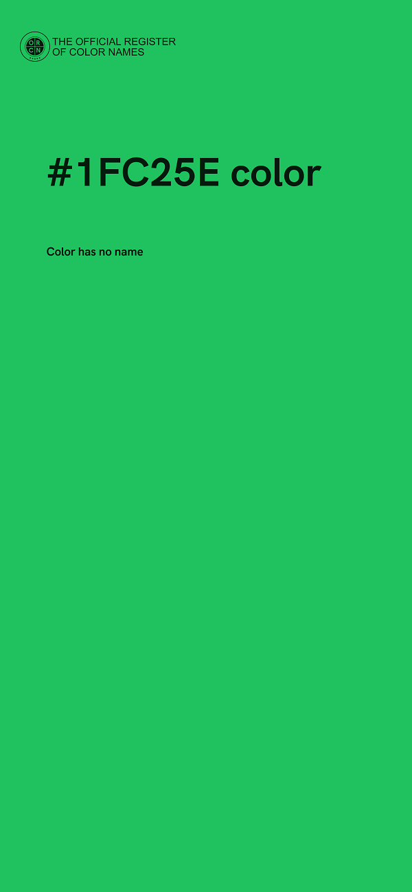 #1FC25E color image