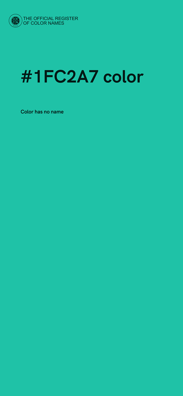 #1FC2A7 color image
