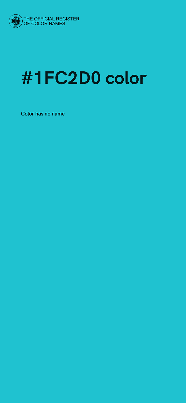 #1FC2D0 color image
