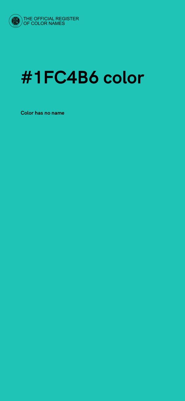 #1FC4B6 color image