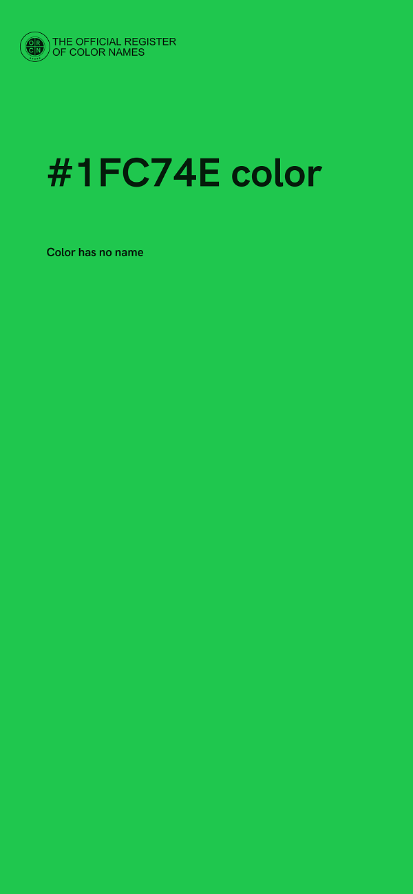 #1FC74E color image
