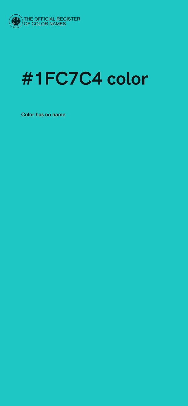 #1FC7C4 color image