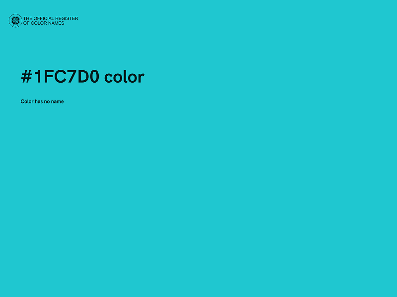 #1FC7D0 color image