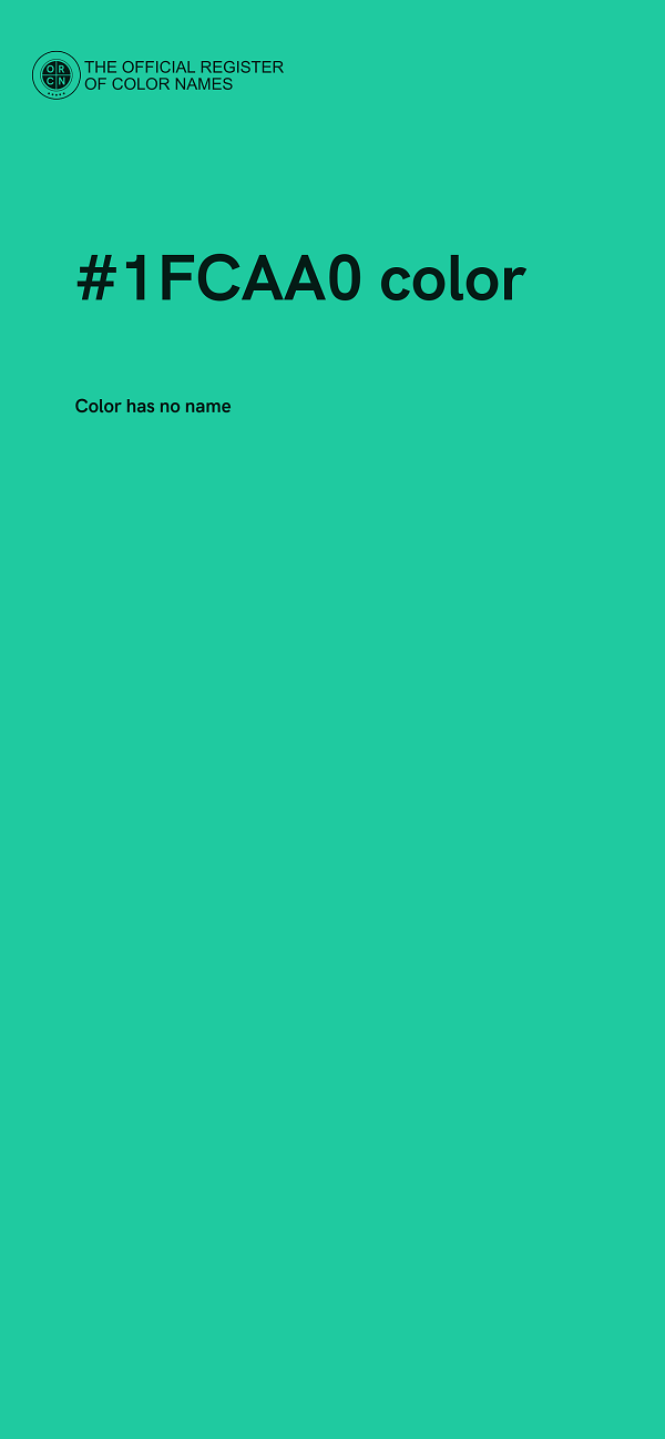 #1FCAA0 color image