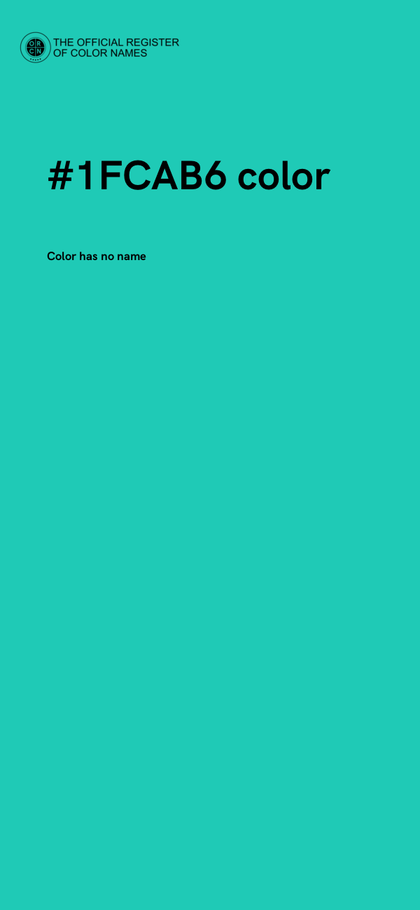 #1FCAB6 color image