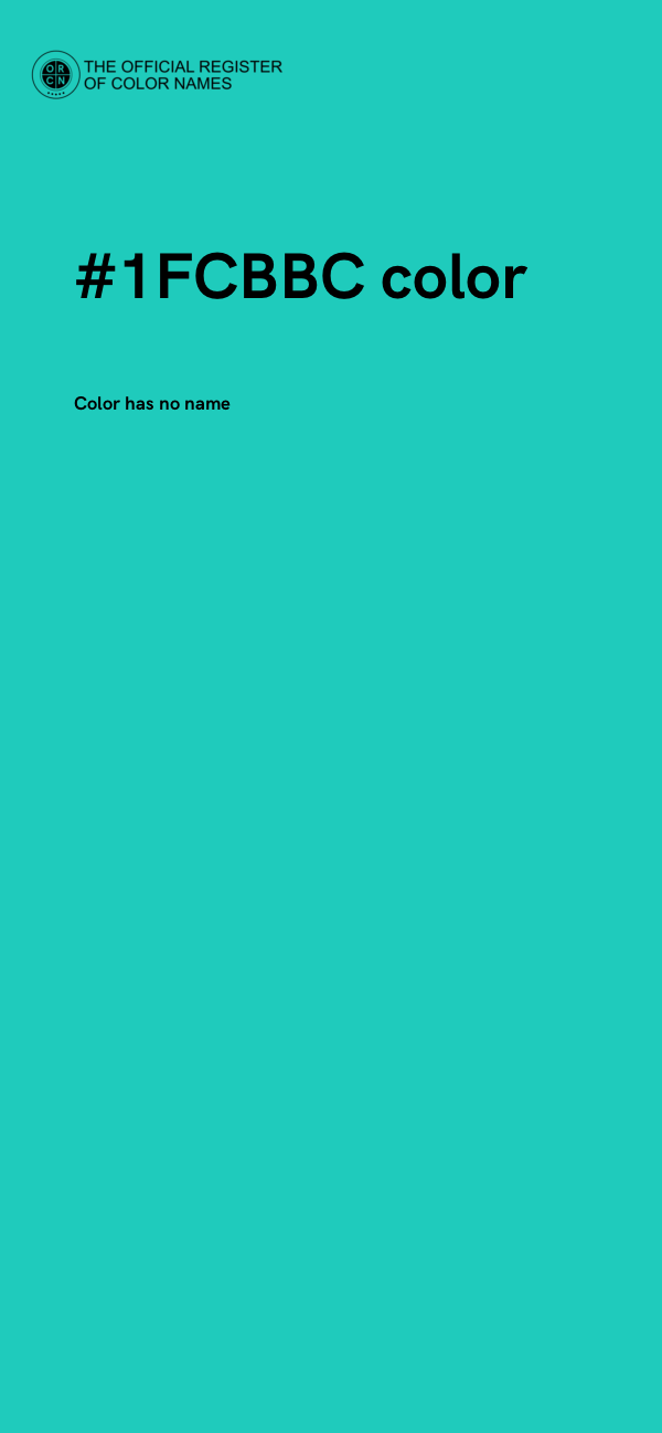 #1FCBBC color image