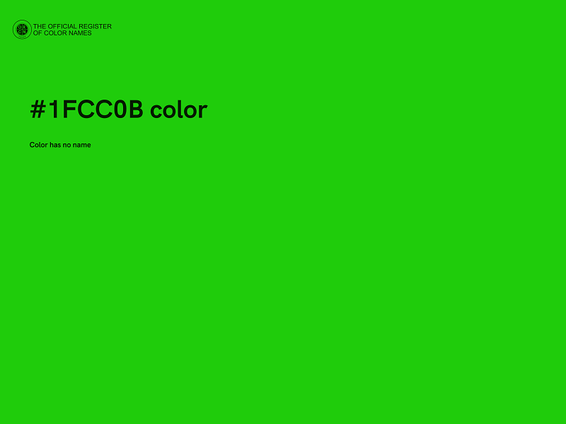 #1FCC0B color image