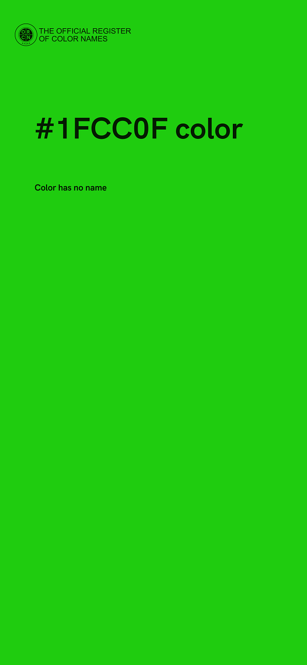 #1FCC0F color image