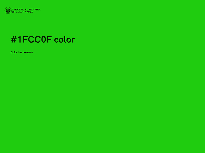#1FCC0F color image