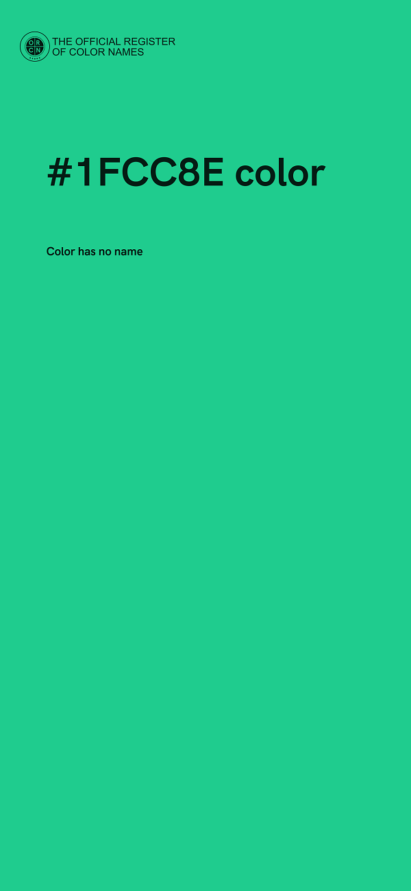 #1FCC8E color image