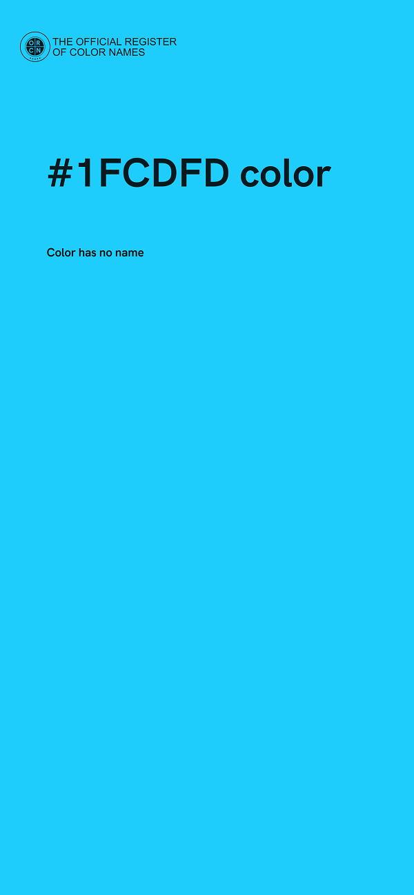 #1FCDFD color image