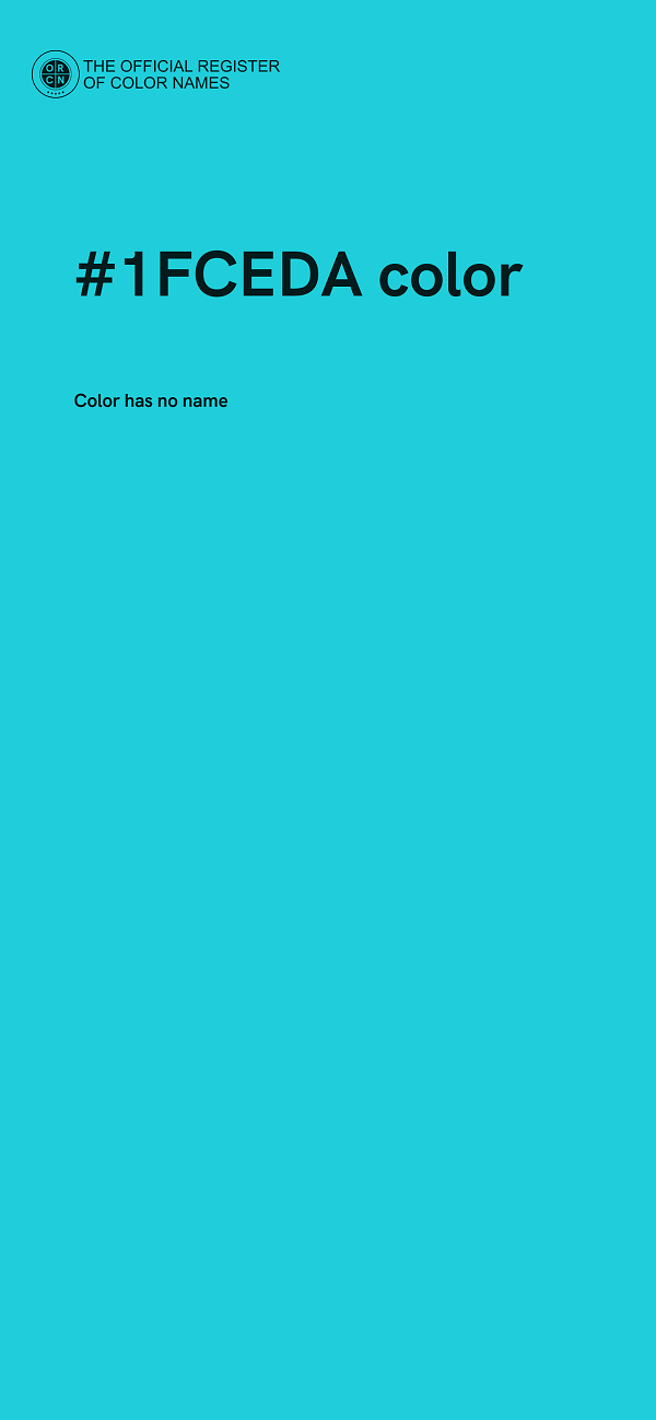 #1FCEDA color image
