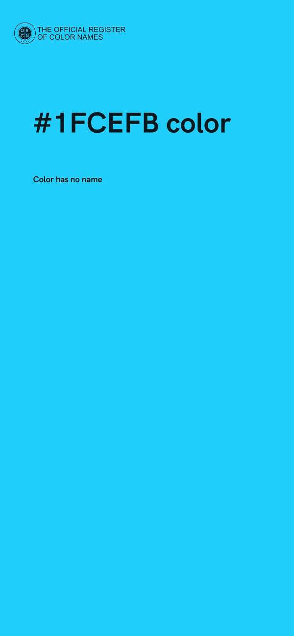 #1FCEFB color image