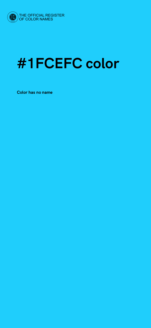 #1FCEFC color image