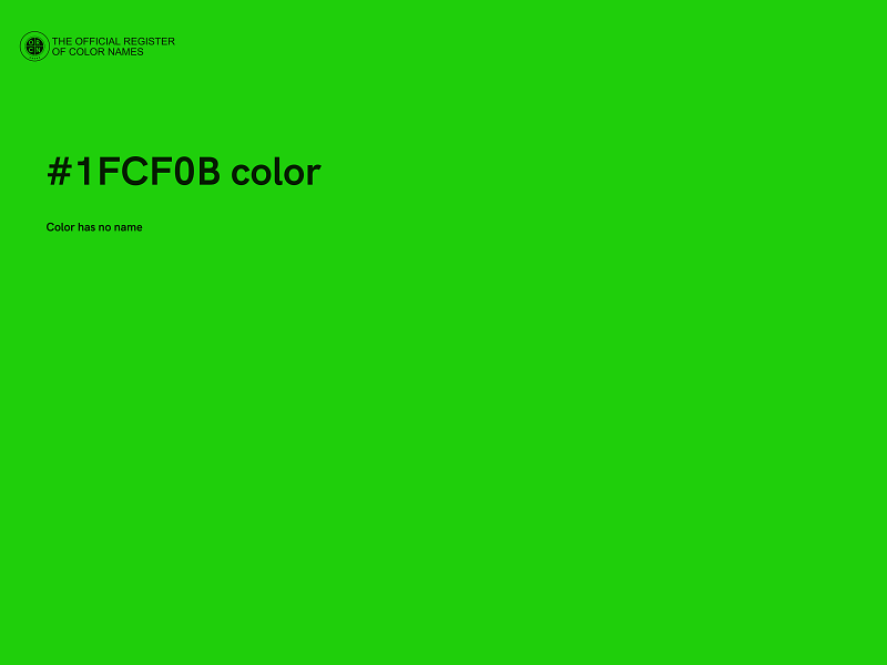 #1FCF0B color image