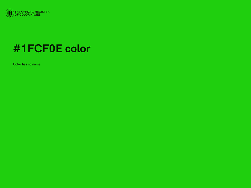 #1FCF0E color image