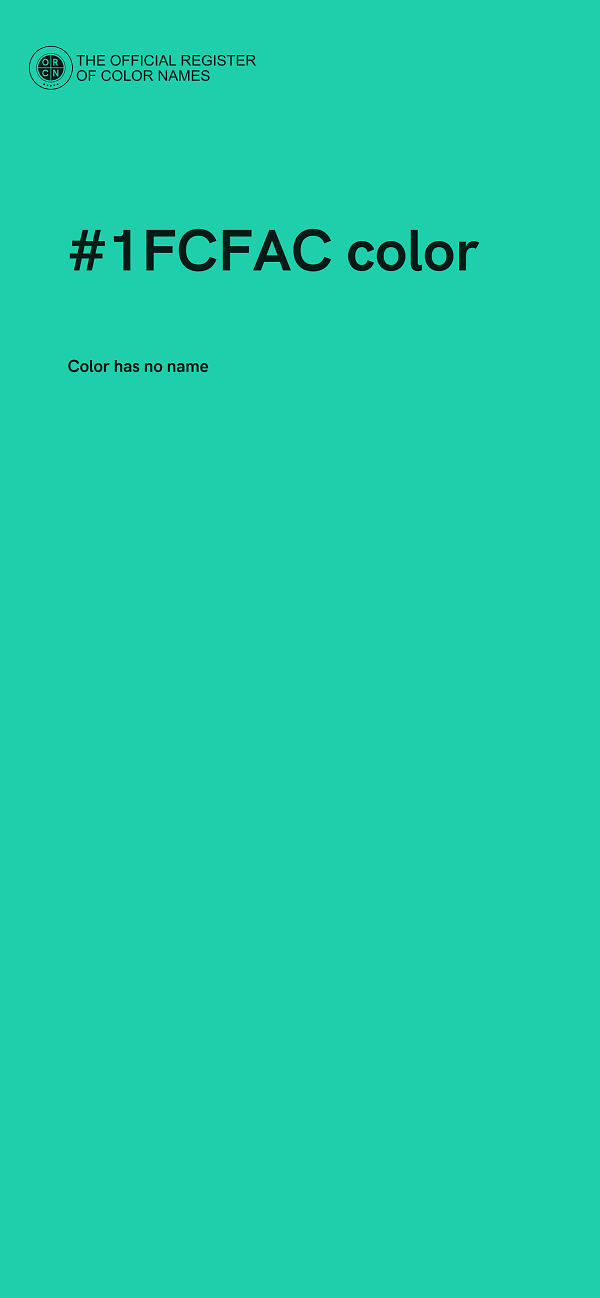 #1FCFAC color image