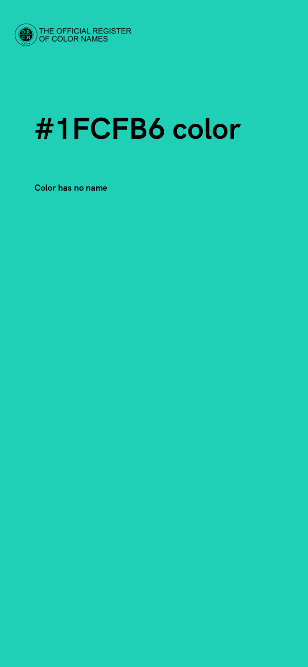 #1FCFB6 color image