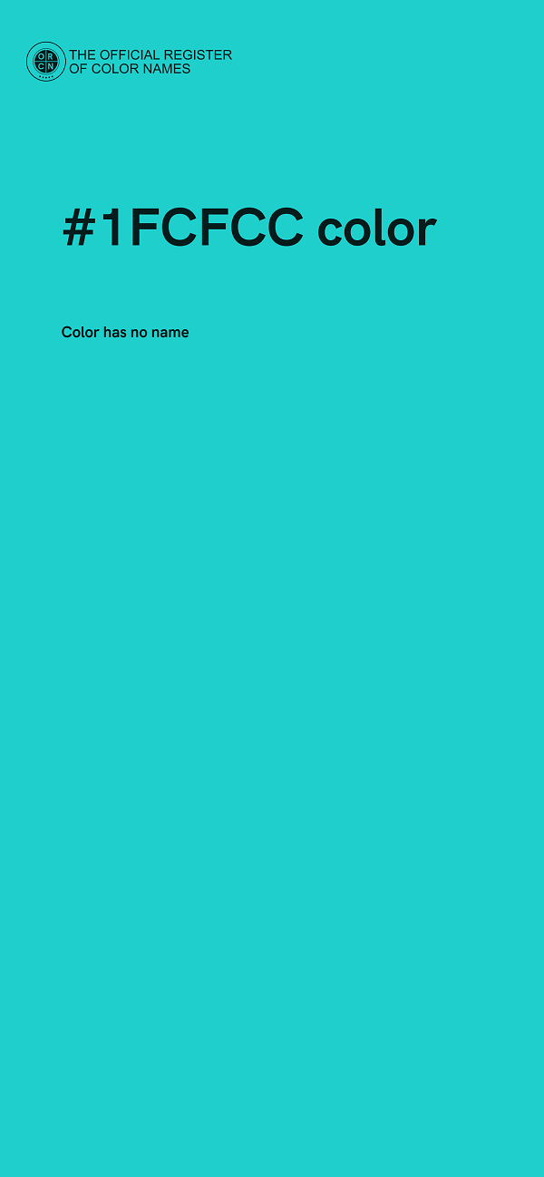 #1FCFCC color image