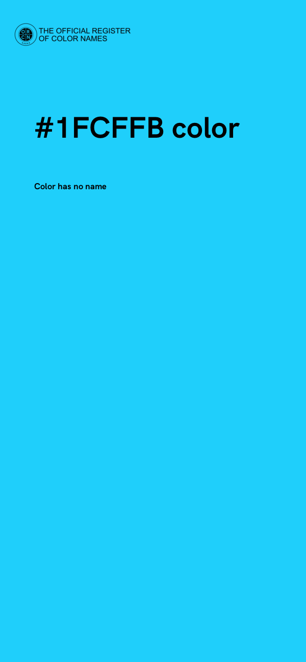 #1FCFFB color image