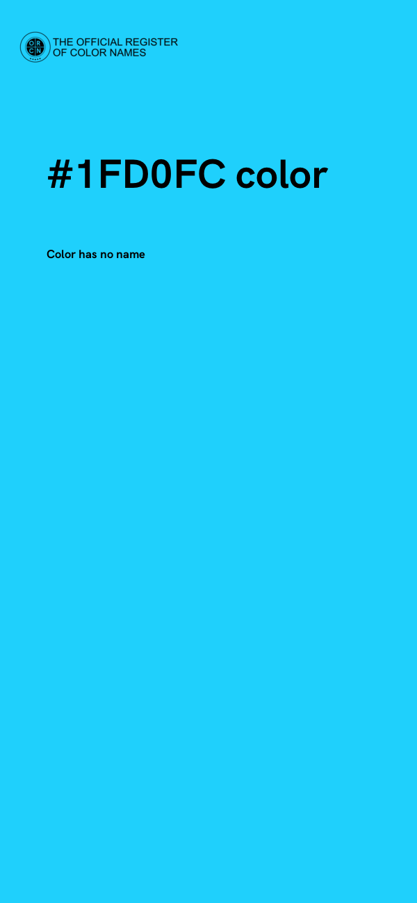 #1FD0FC color image
