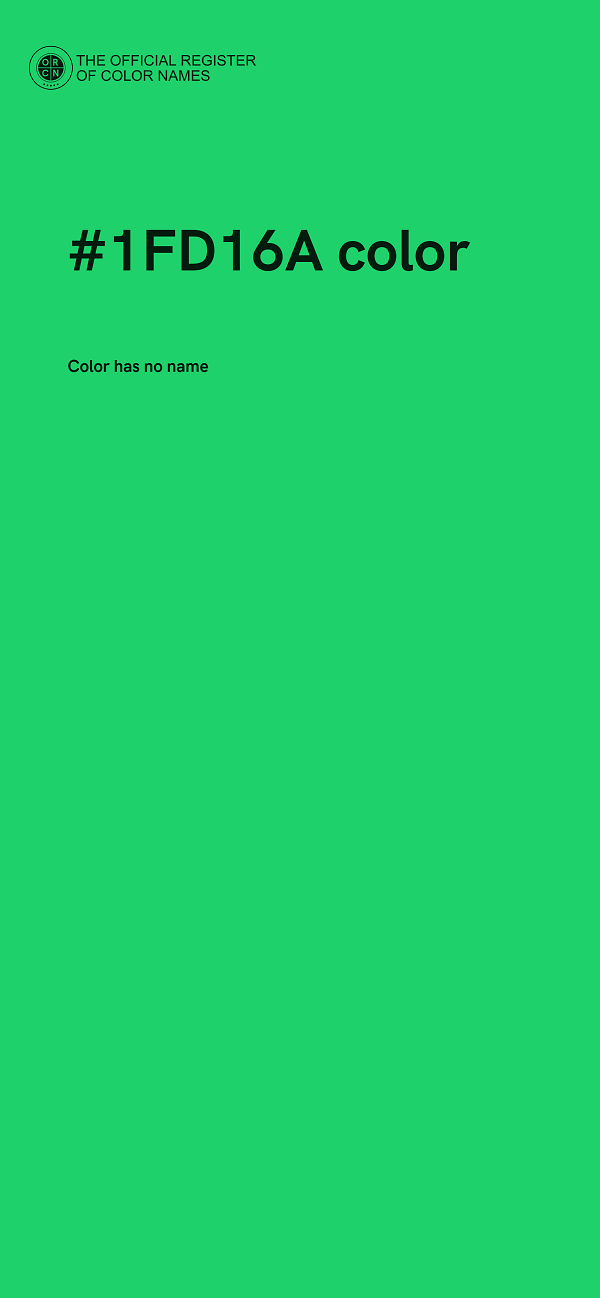 #1FD16A color image