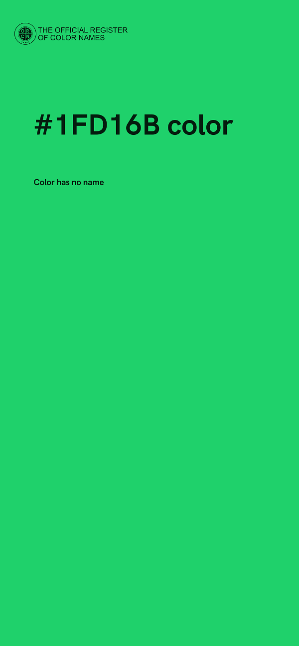 #1FD16B color image