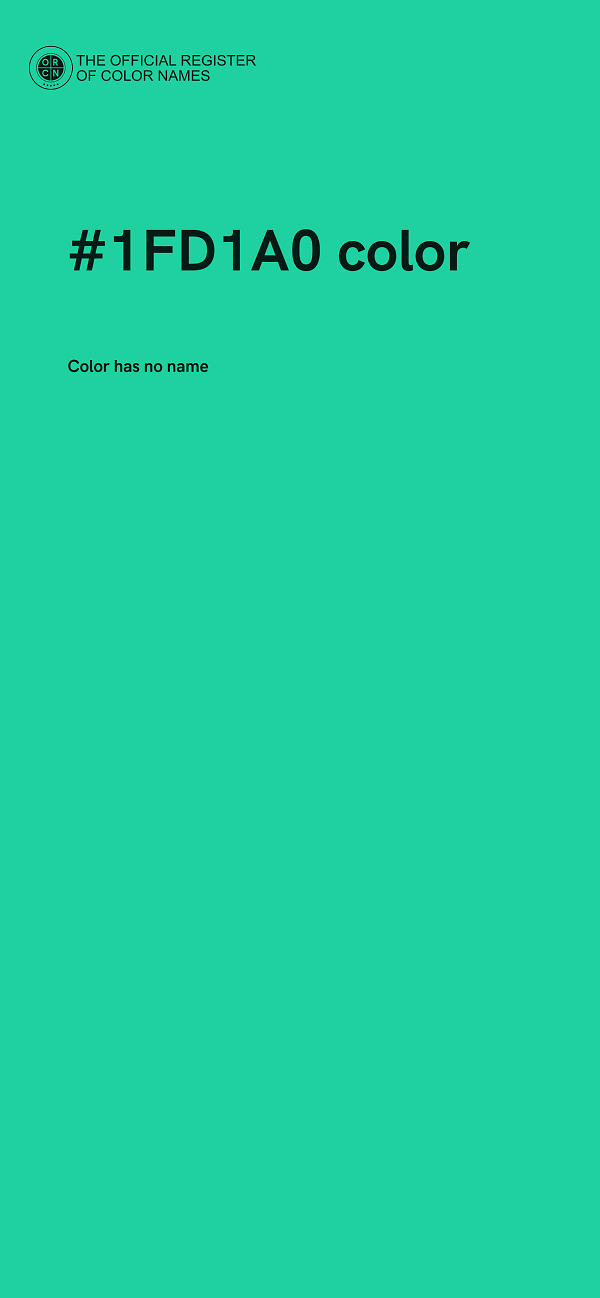 #1FD1A0 color image