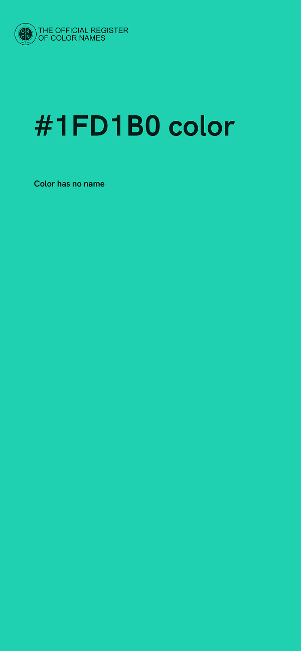 #1FD1B0 color image