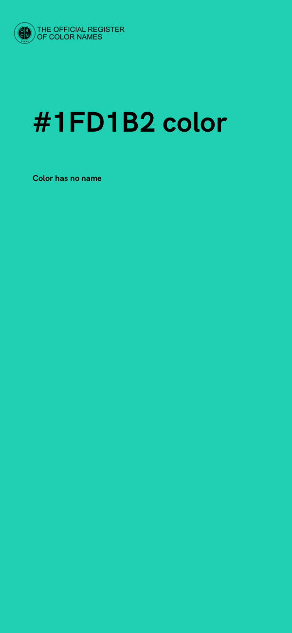 #1FD1B2 color image