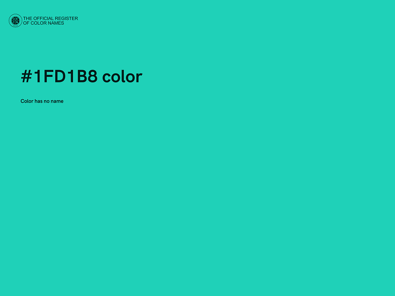 #1FD1B8 color image
