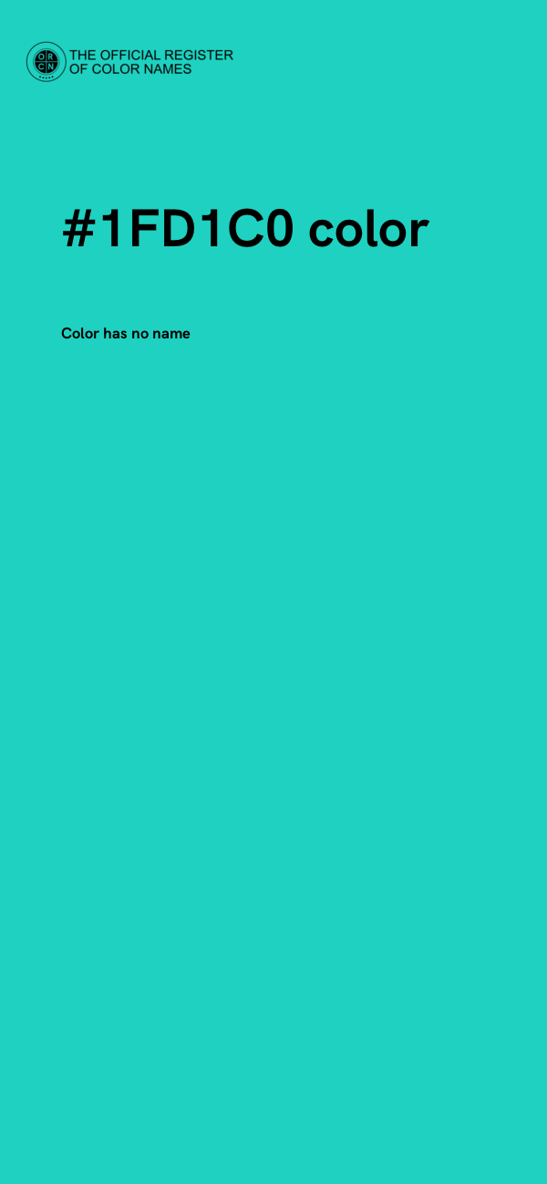 #1FD1C0 color image