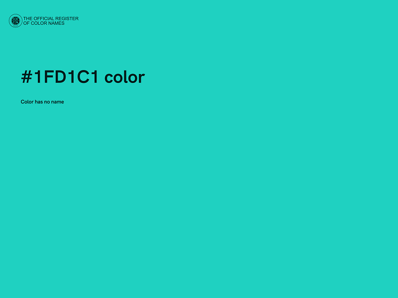 #1FD1C1 color image