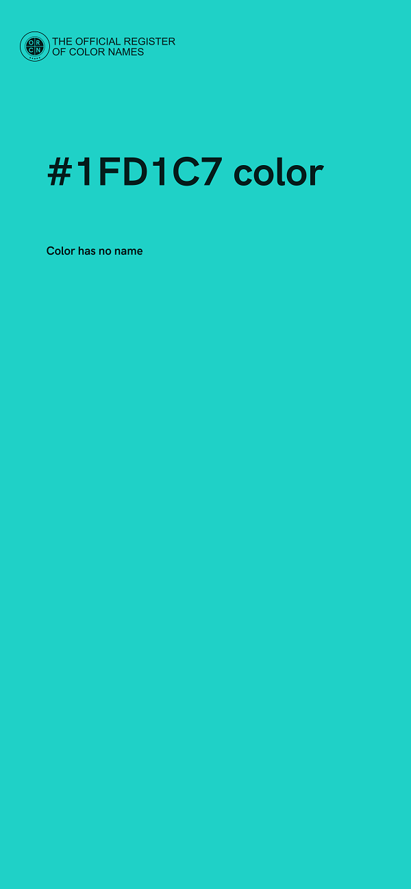 #1FD1C7 color image