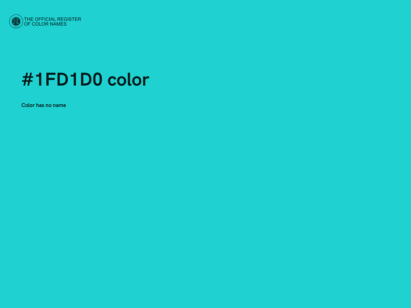 #1FD1D0 color image