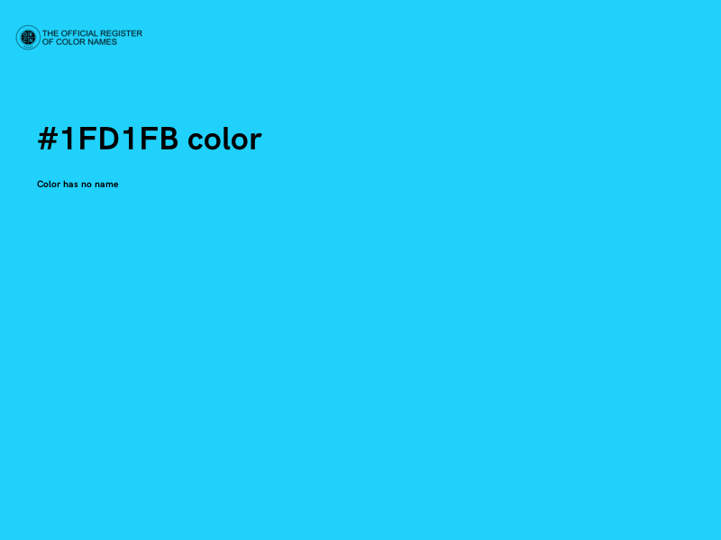 #1FD1FB color image