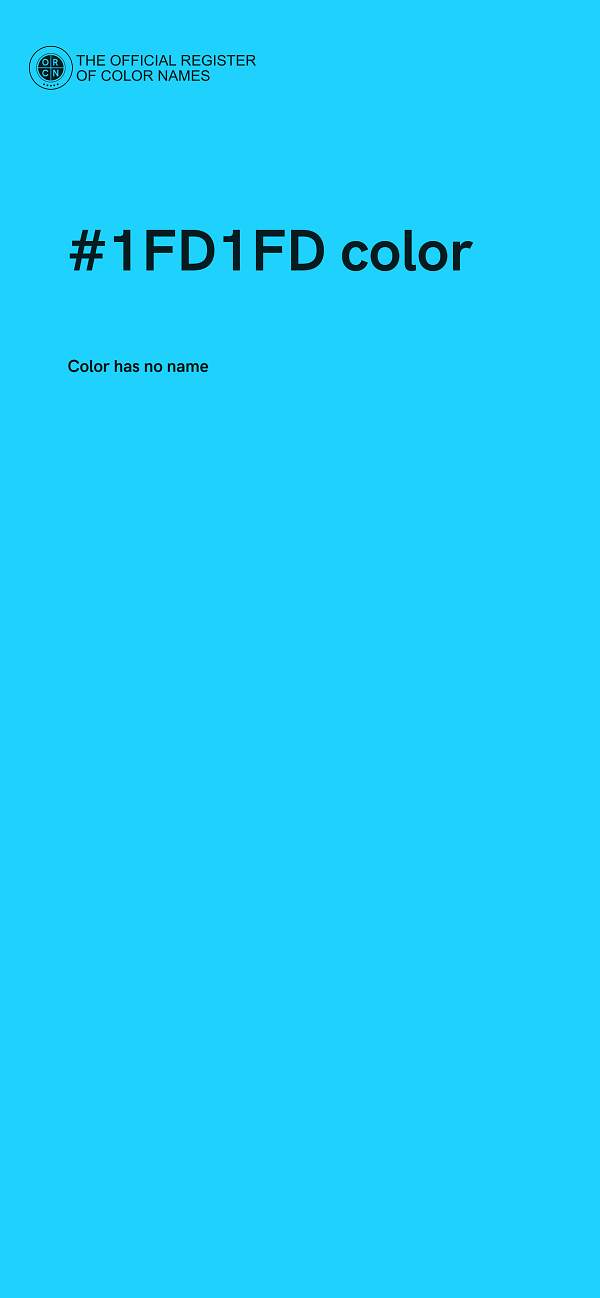 #1FD1FD color image