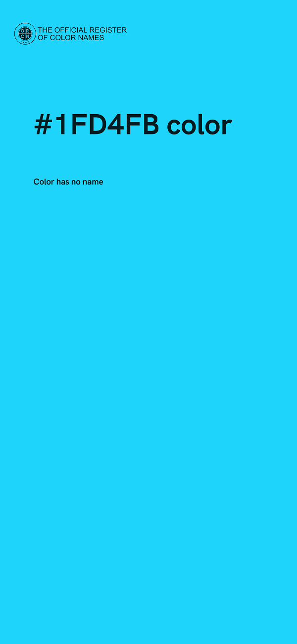 #1FD4FB color image
