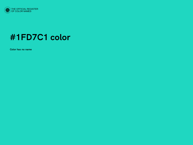 #1FD7C1 color image