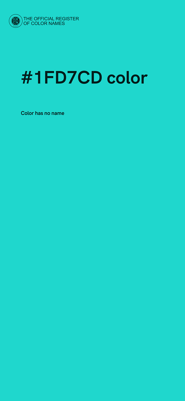 #1FD7CD color image