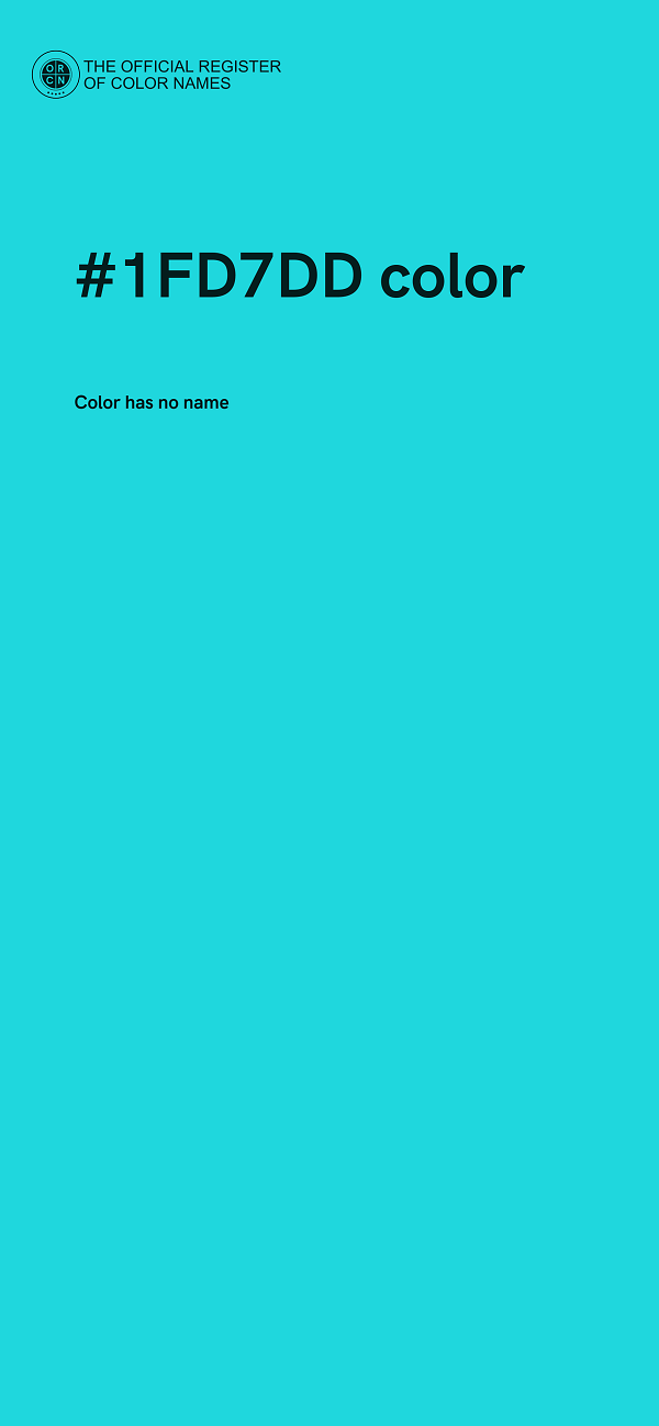 #1FD7DD color image