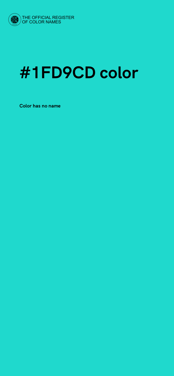 #1FD9CD color image