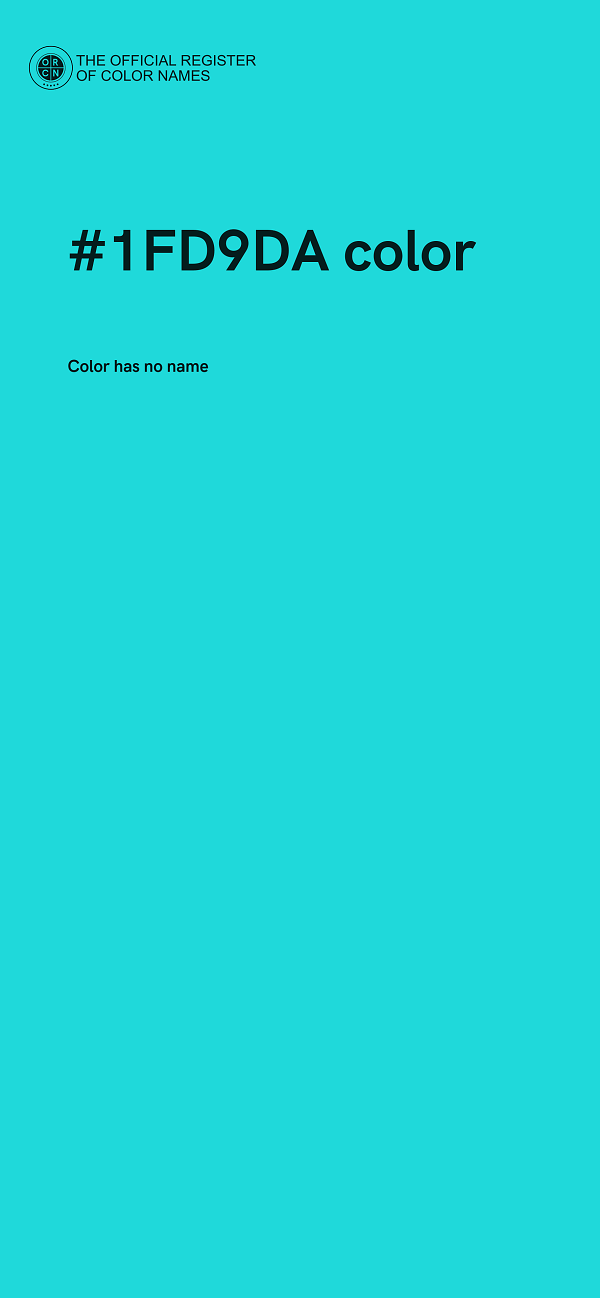 #1FD9DA color image