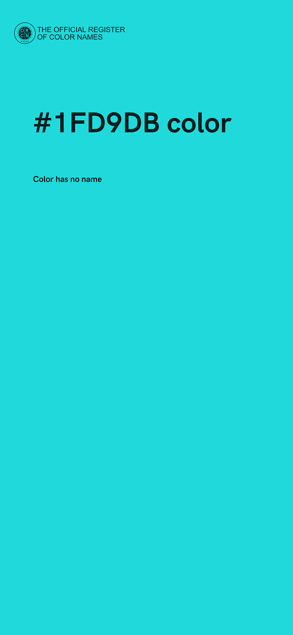 #1FD9DB color image
