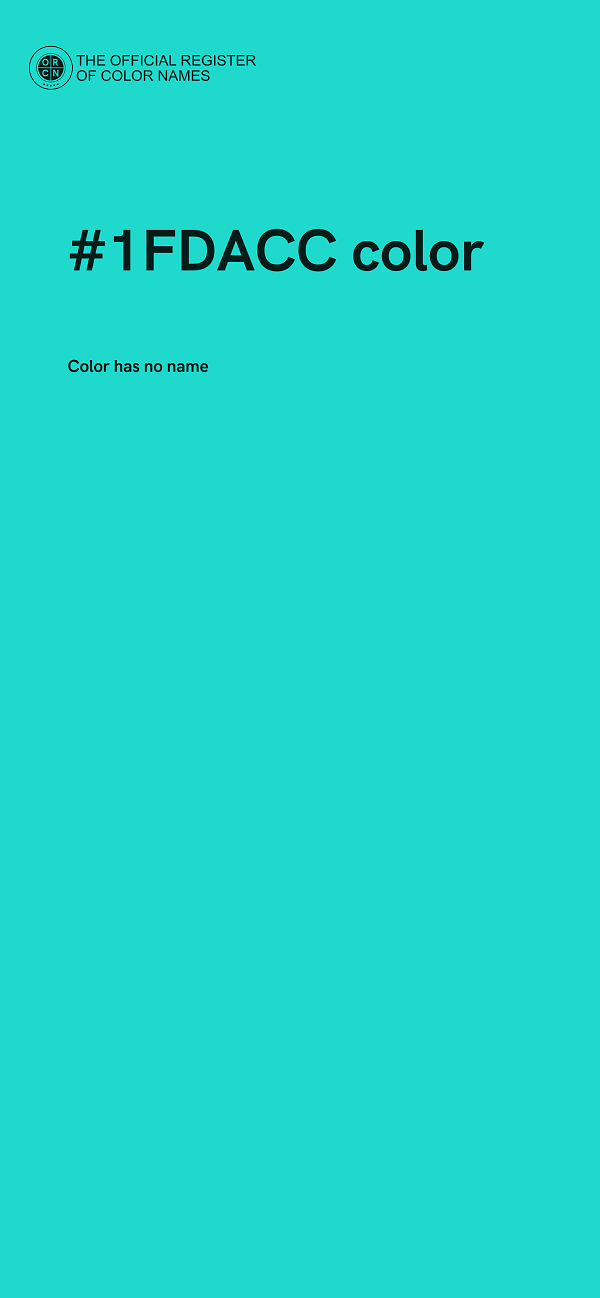 #1FDACC color image