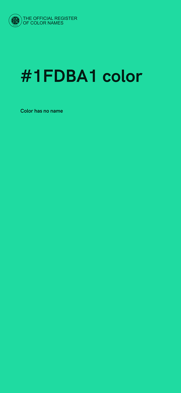 #1FDBA1 color image
