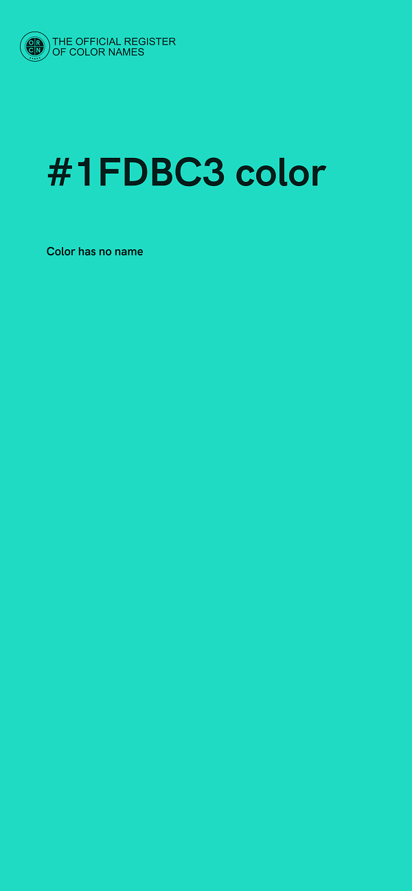 #1FDBC3 color image