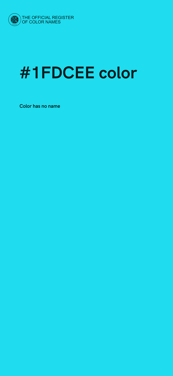 #1FDCEE color image